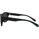 Lance Men's Polarised Rectangle Sunglasses - Green Rubber Smoke